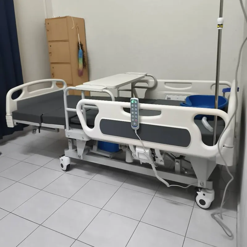 Ultra 6 Function electric hospital bed with Hi-Lo, model M40